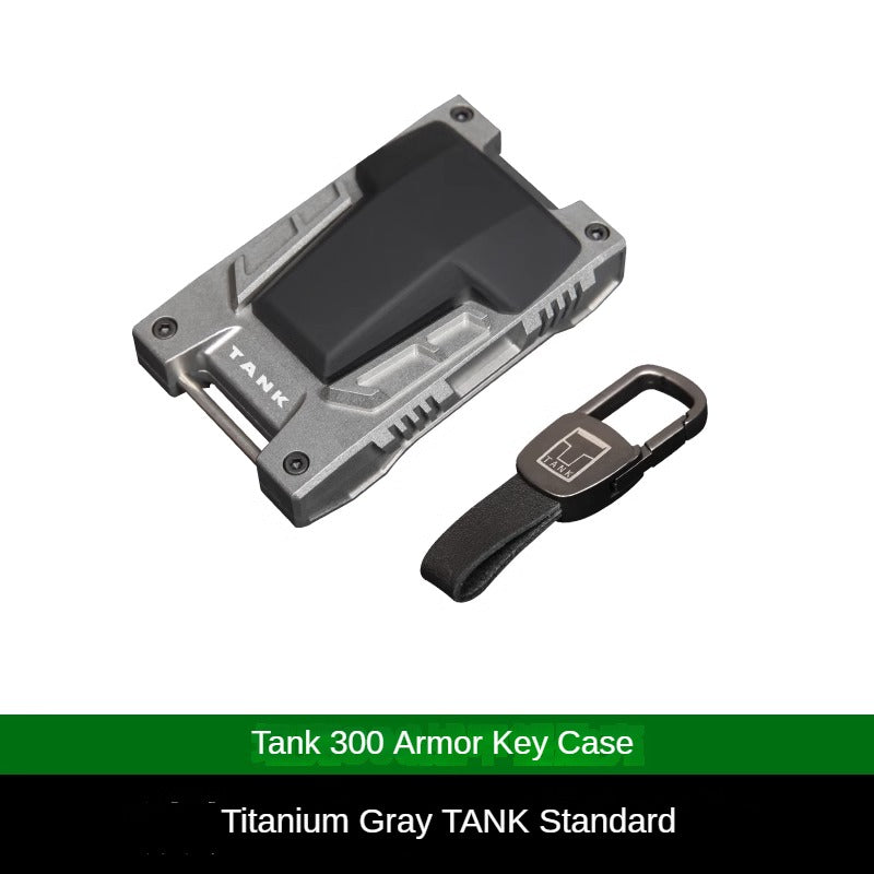 GWM Tank 300/500 Hi4t Car Keychain Armor Key Shell Key Case Modified Aluminum Alloy Keychain