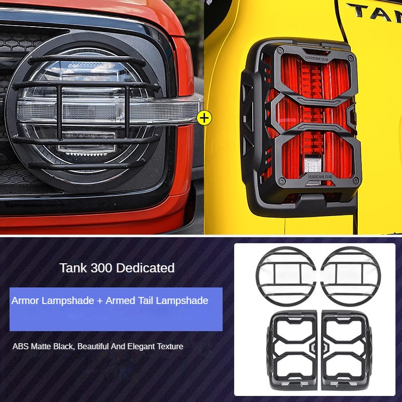 GWM Tank 300 Mecha Large Lampshade Front and Rear Fog Light Frame