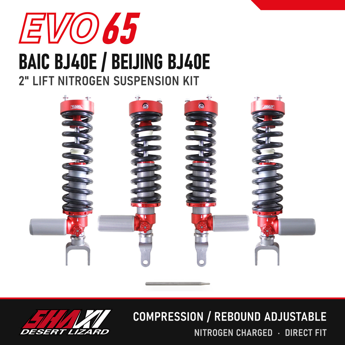 SHAXI EVO65 nitrogen suspension kit for BAIC BJ40E / Beijing BJ40E – main image
