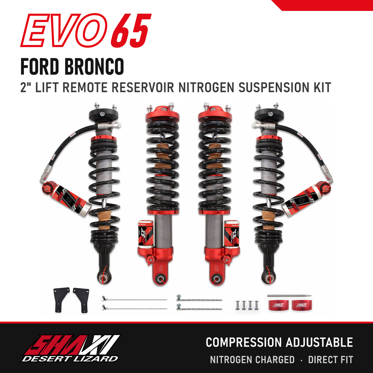 SHAXI EVO65 nitrogen suspension kit for Ford Bronco – main image