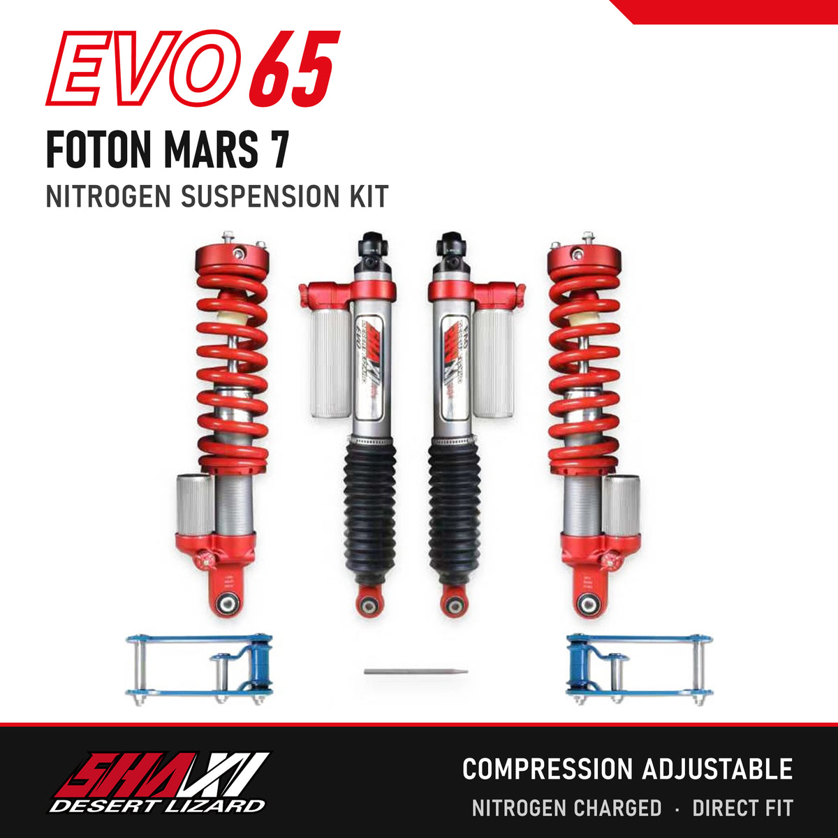 SHAXI EVO65 nitrogen suspension kit for Foton Mars 7 – main image