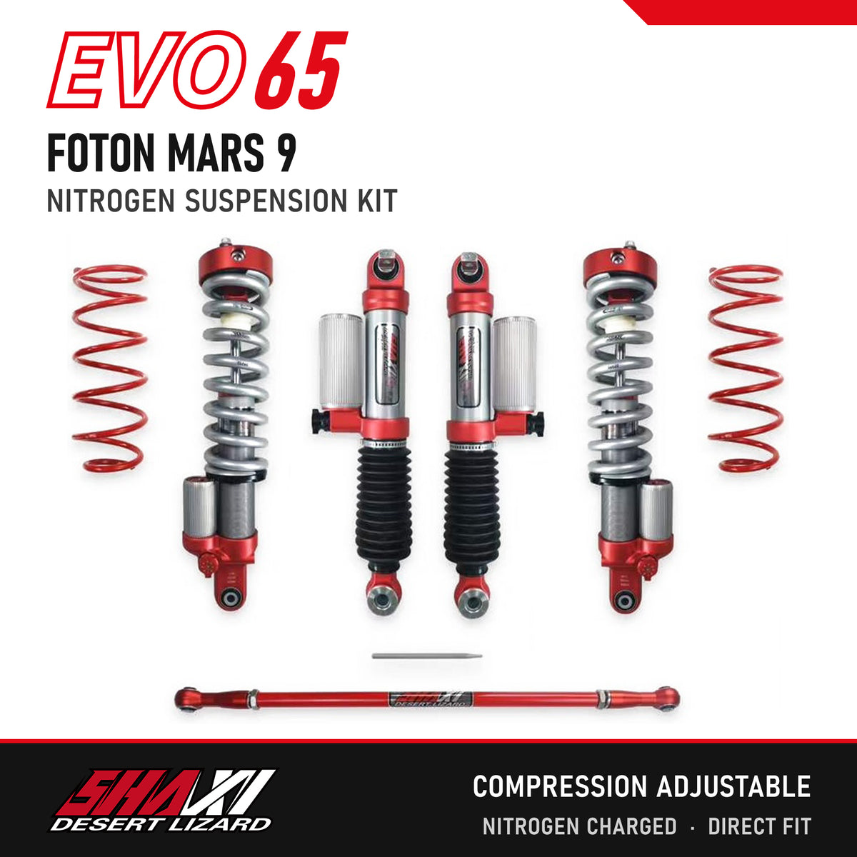 SHAXI EVO65 nitrogen suspension kit for Foton Mars 9 – main image
