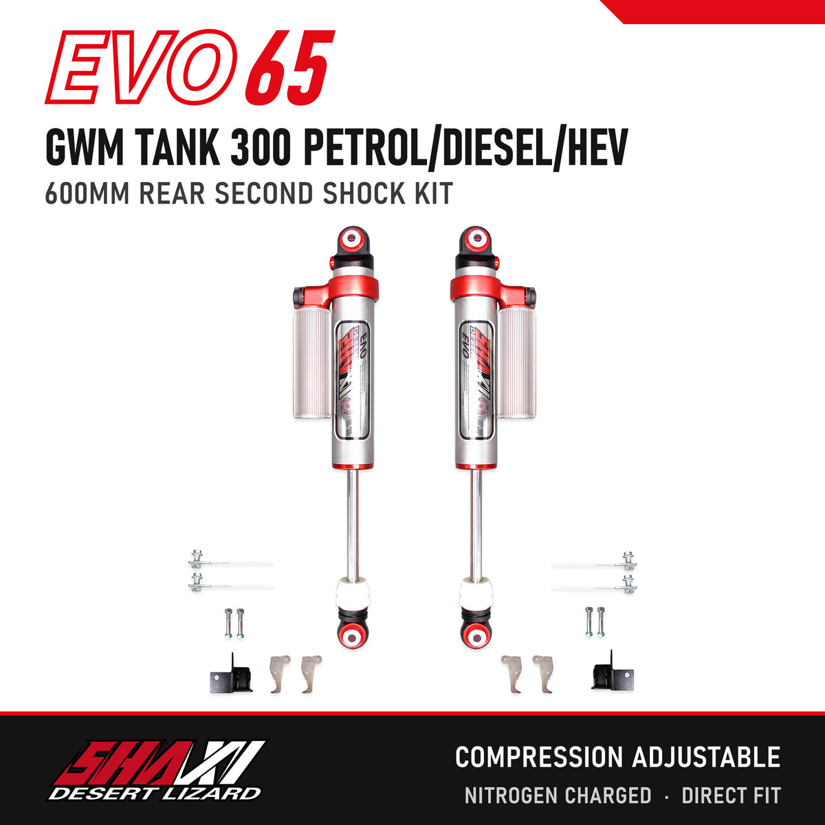 SHAXI EVO65 rear second shocks for GWM Tank 300 – main image