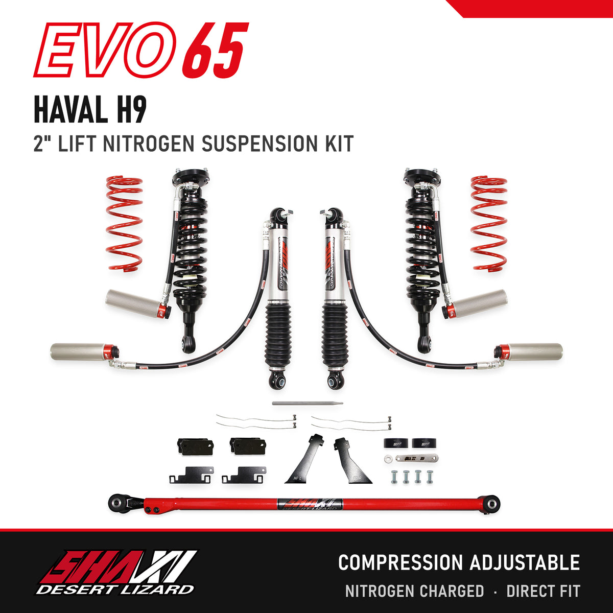SHAXI EVO65 nitrogen suspension kit for Haval H9 – main image