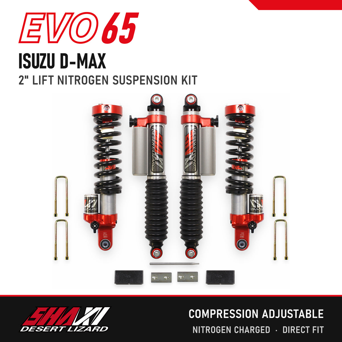 SHAXI EVO65 nitrogen suspension kit for Isuzu D-Max – main image