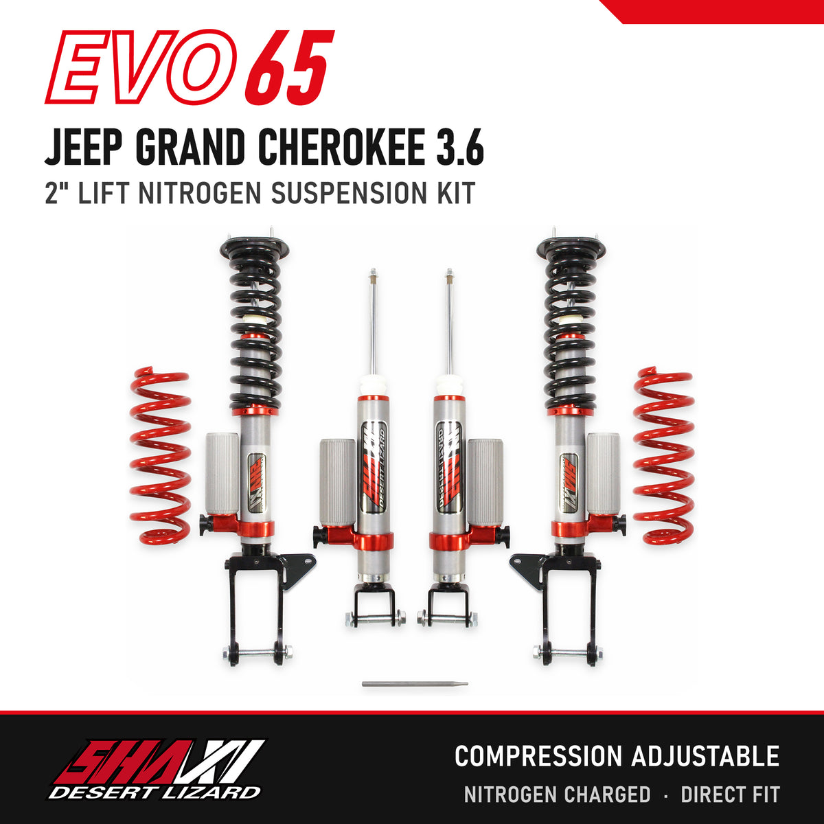 SHAXI EVO65 nitrogen suspension kit for Jeep Grand Cherokee 3.6 – main image
