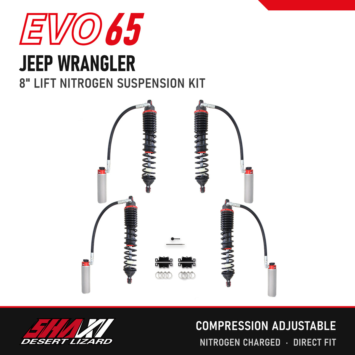 SHAXI EVO65 nitrogen suspension kit for Jeep Wrangler – main image