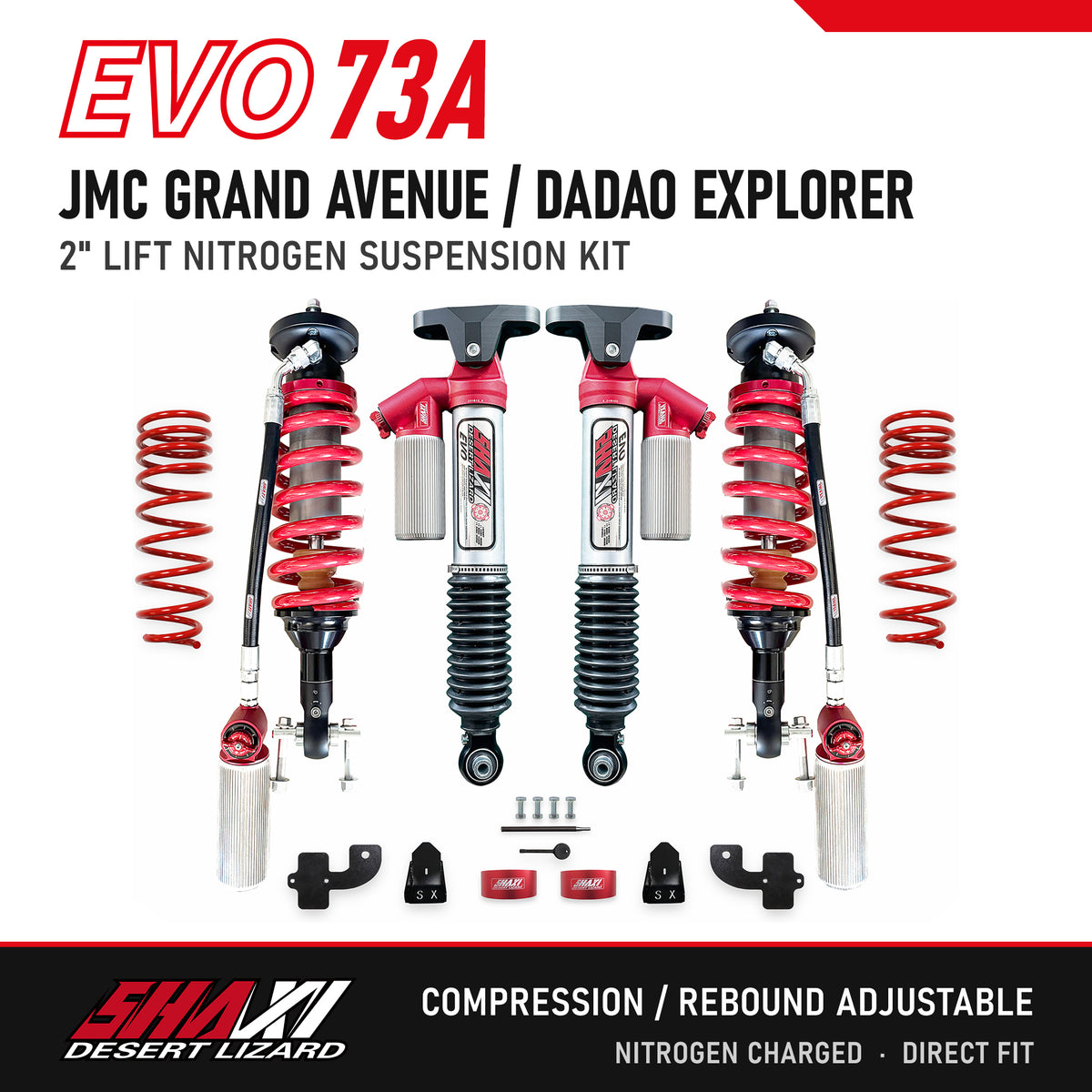 SHAXI EVO73A nitrogen suspension kit for JMC Grand Avenue / Dadao Explorer – main image