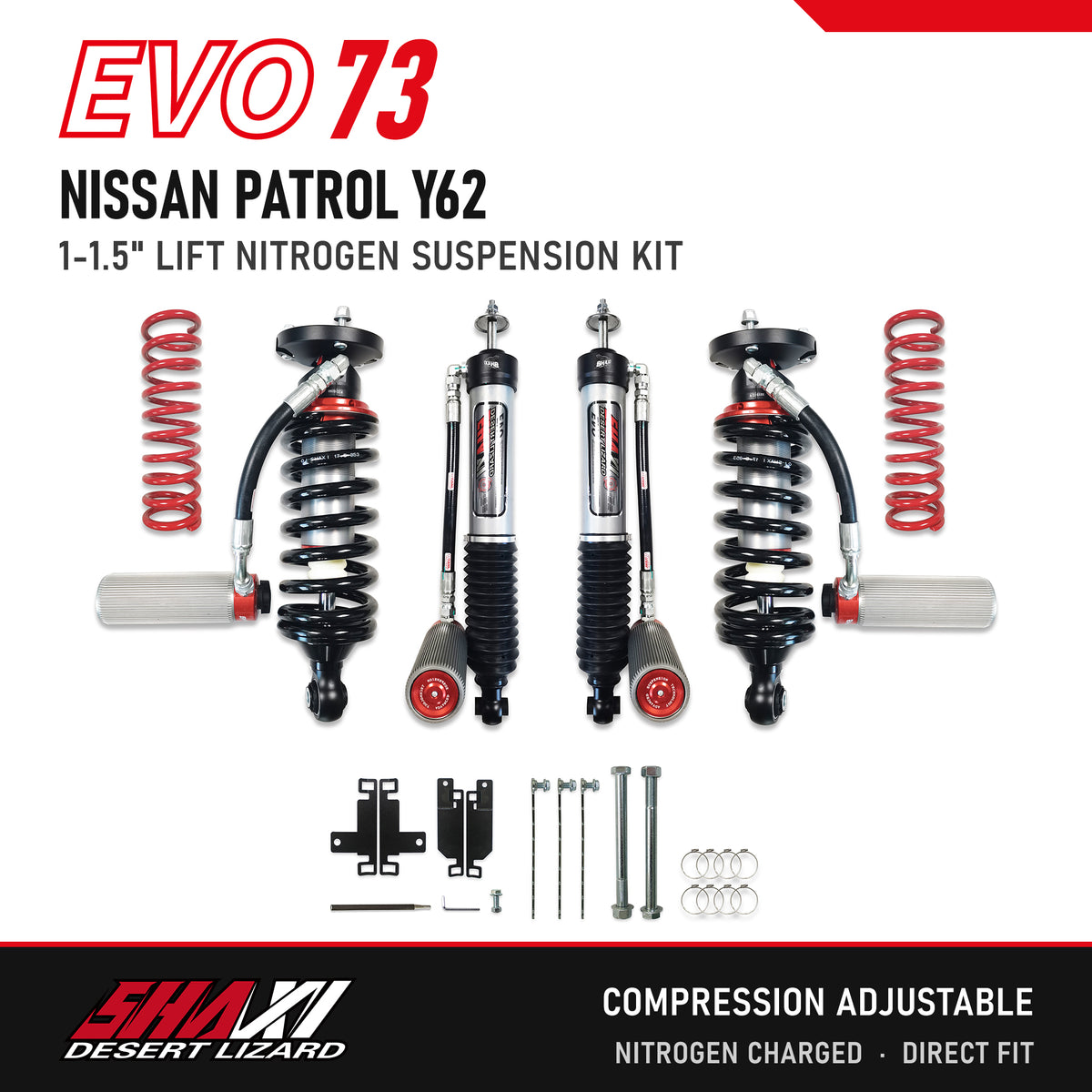 SHAXI EVO73 nitrogen suspension kit for Nissan Patrol Y62 – main image
