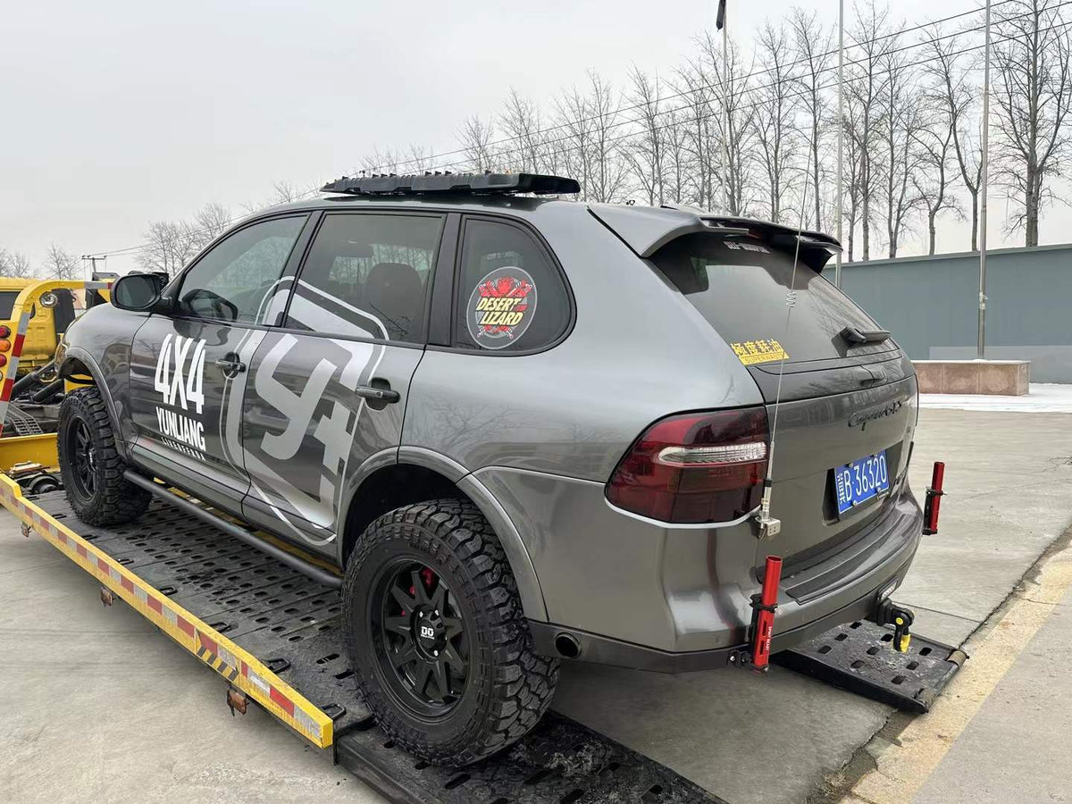 Porsche Cayenne with SHAXI EVO73 suspension kit installed – photo 1