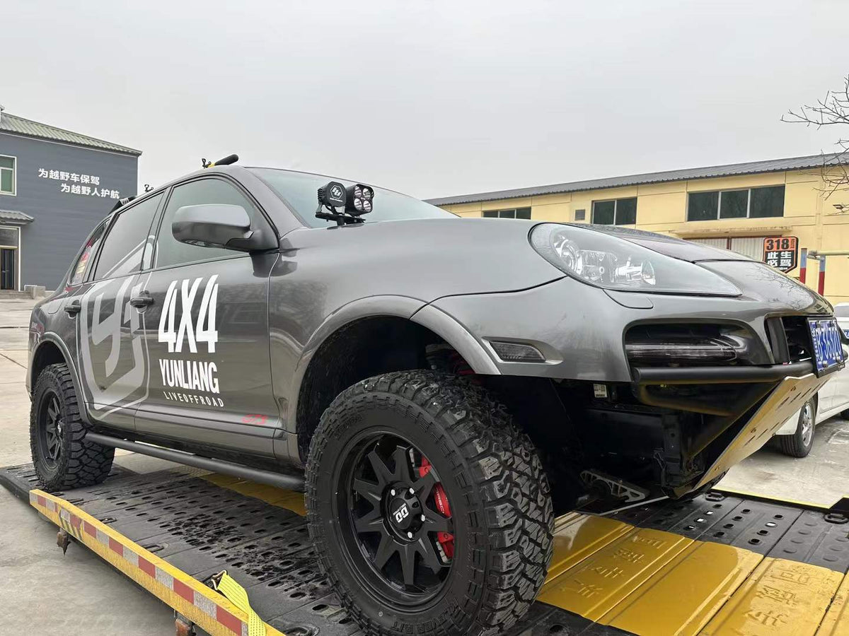 Porsche Cayenne with SHAXI EVO73 suspension kit installed – photo 2