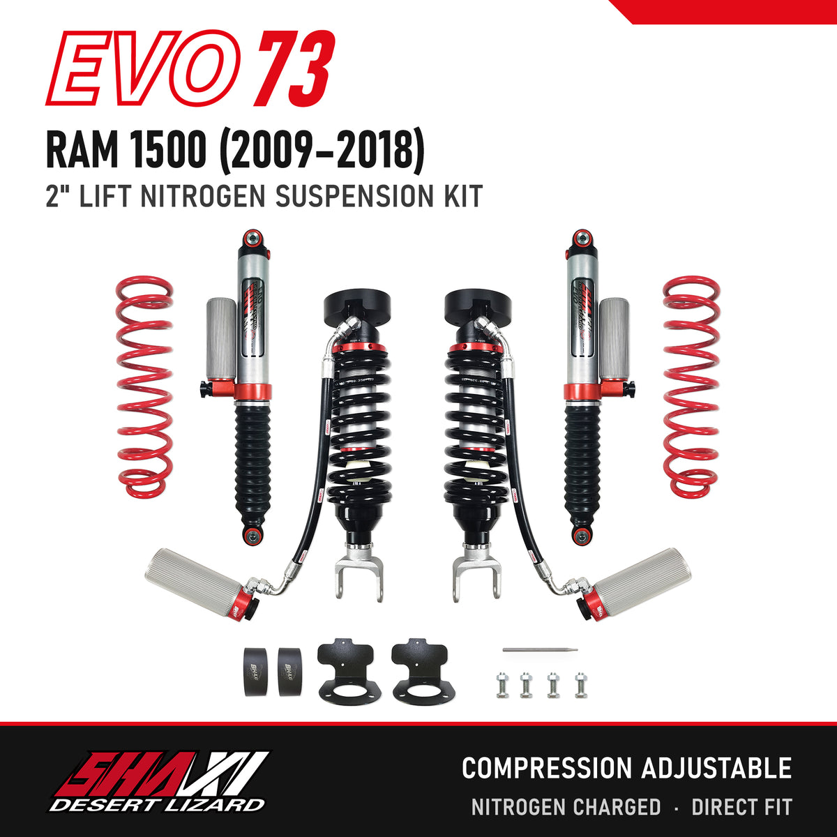 SHAXI EVO73 nitrogen suspension kit for Ram 1500 (2009–2018) – main image
