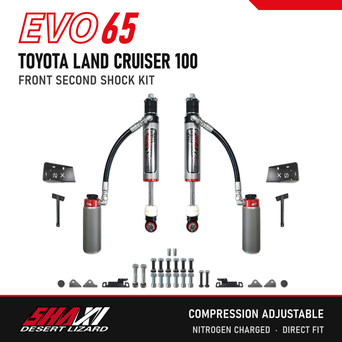 SHAXI EVO65 front second shocks for Toyota Land Cruiser 100 – main image