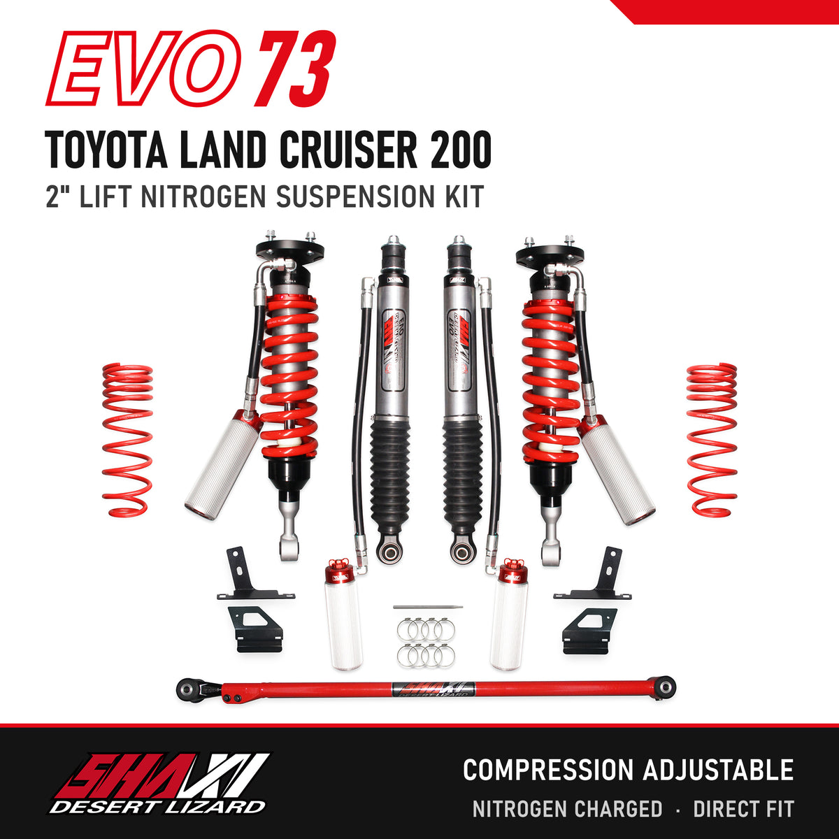 SHAXI EVO73 nitrogen suspension kit for Toyota Land Cruiser 200 – main image