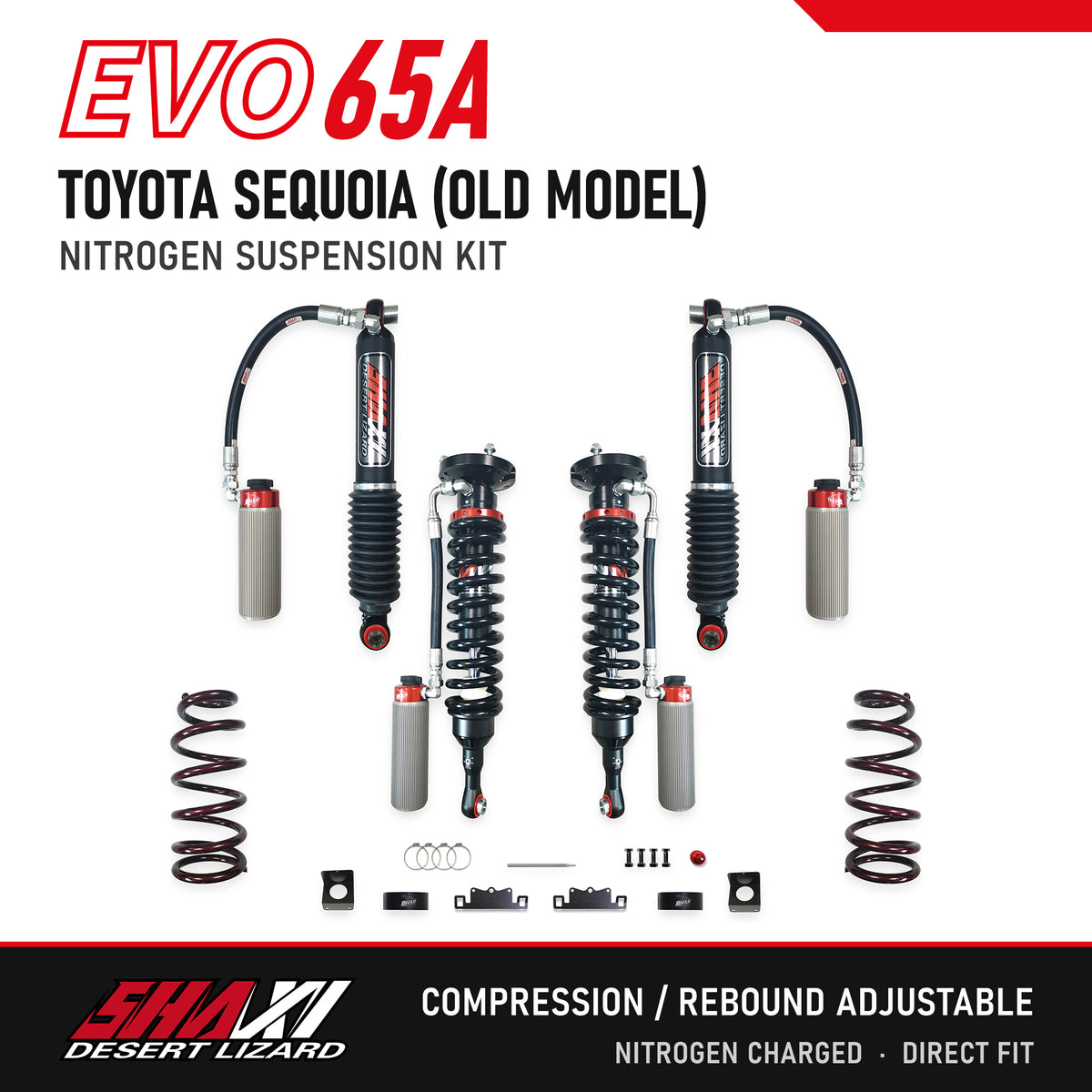 SHAXI EVO65A nitrogen suspension kit for Toyota Sequoia (Old Model) – main image