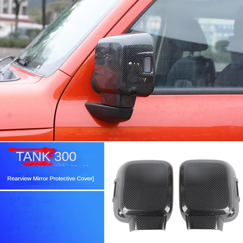 GWM Tank 300 Rearview Mirror Cover Protection Cover Modified New Tank Rearview Mirror Shell Rain Eyebrow Decoration Accessories