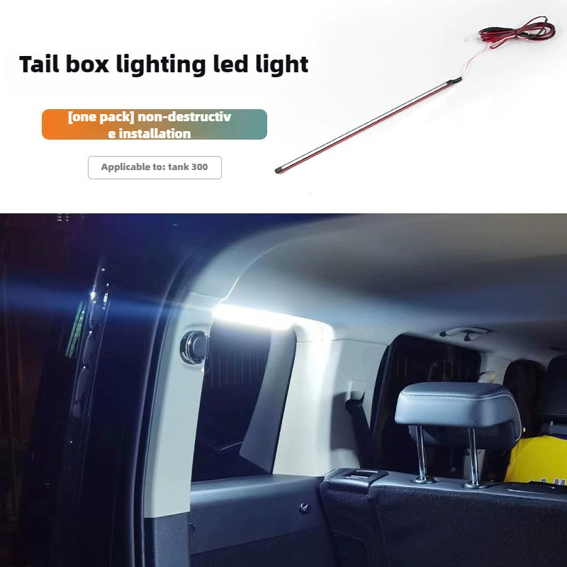 Tank 300 Trunk Light Modified Tail Box Side Window LED Lighting High Brightness White Light Interior Atmosphere Light Bar