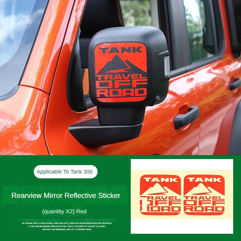 GWM Tank 300 Rearview Mirror Reflective Patch