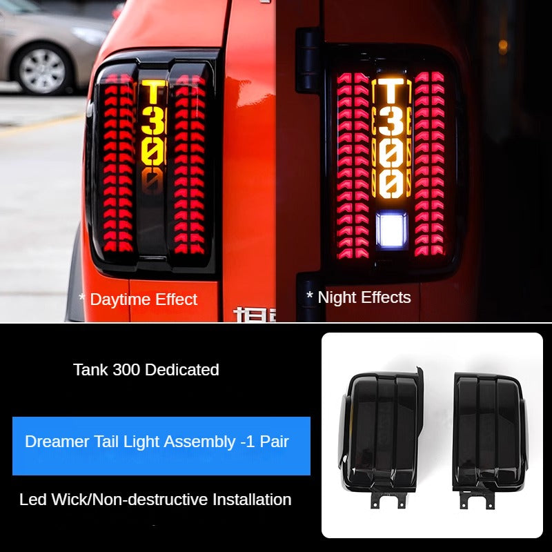 GWM Tank 300 Taillight Assembly Dreamers Rear Lamp Stop Lamp Streamer Steering Daytime Light