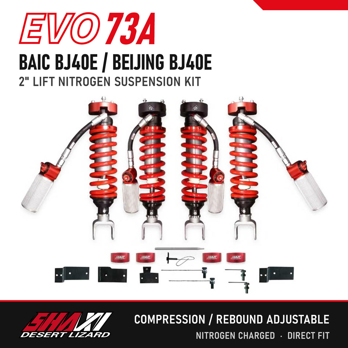 SHAXI EVO73A nitrogen suspension kit for BAIC BJ40E / Beijing BJ40E – main image
