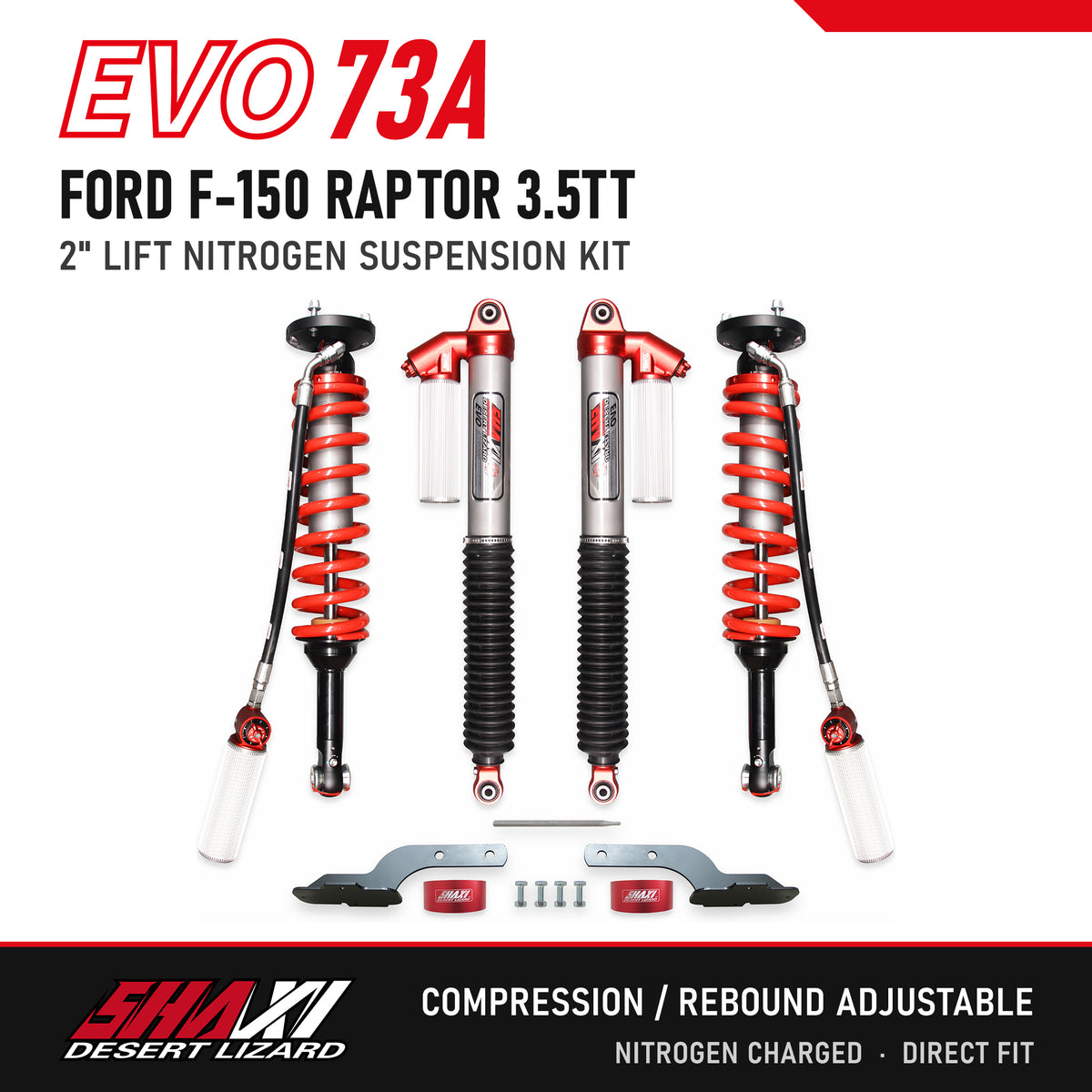 SHAXI EVO73A nitrogen suspension kit for Ford F-150 Raptor 3.5TT – main image