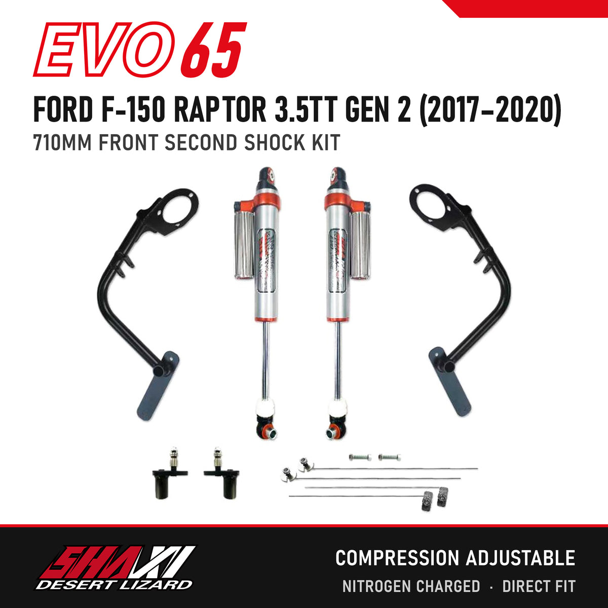 SHAXI EVO65 front second shocks for Ford F-150 Raptor 3.5TT Gen 2 (2017–2020) – main image