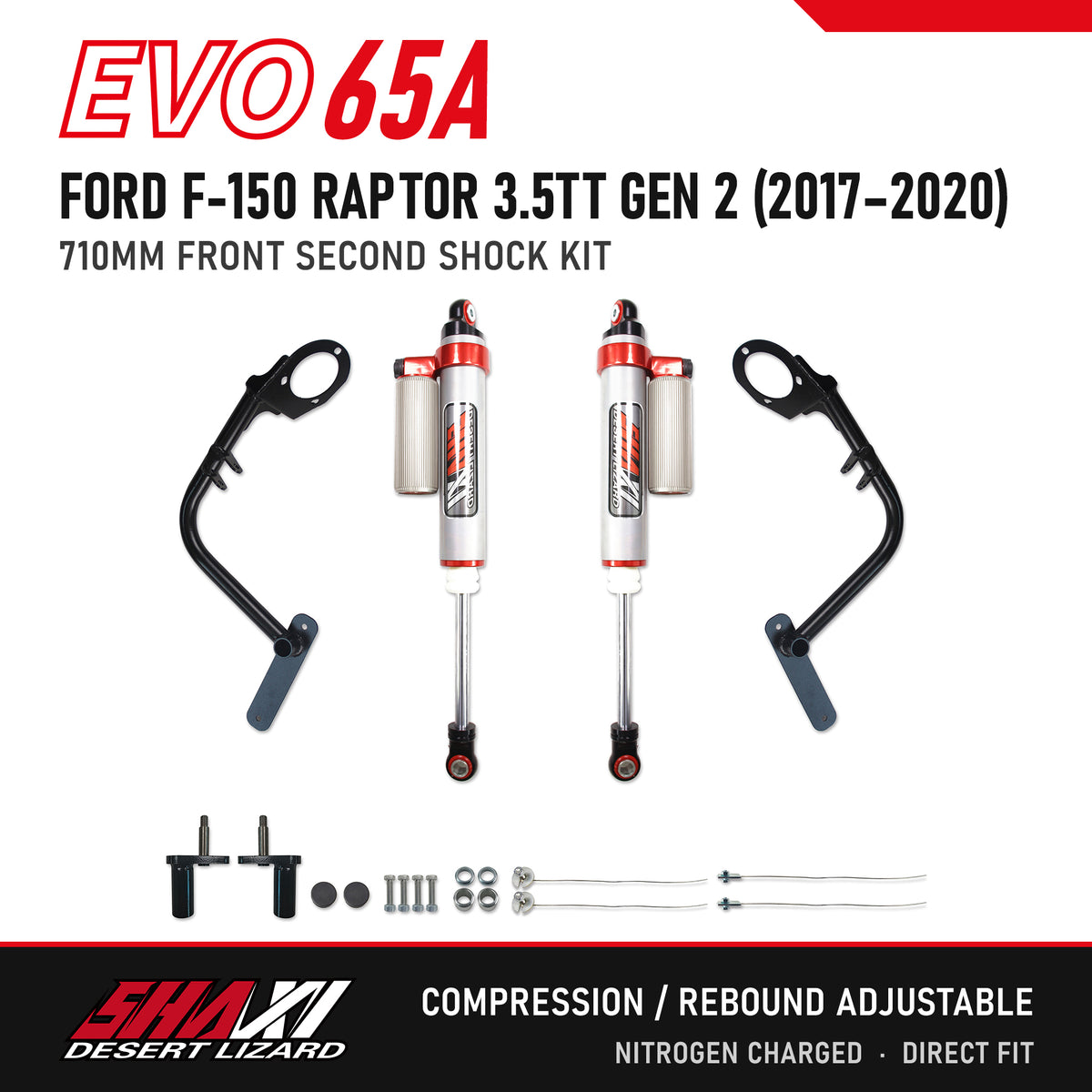 SHAXI EVO65A front second shocks for Ford F-150 Raptor 3.5TT Gen 2 (2017–2020) – main image