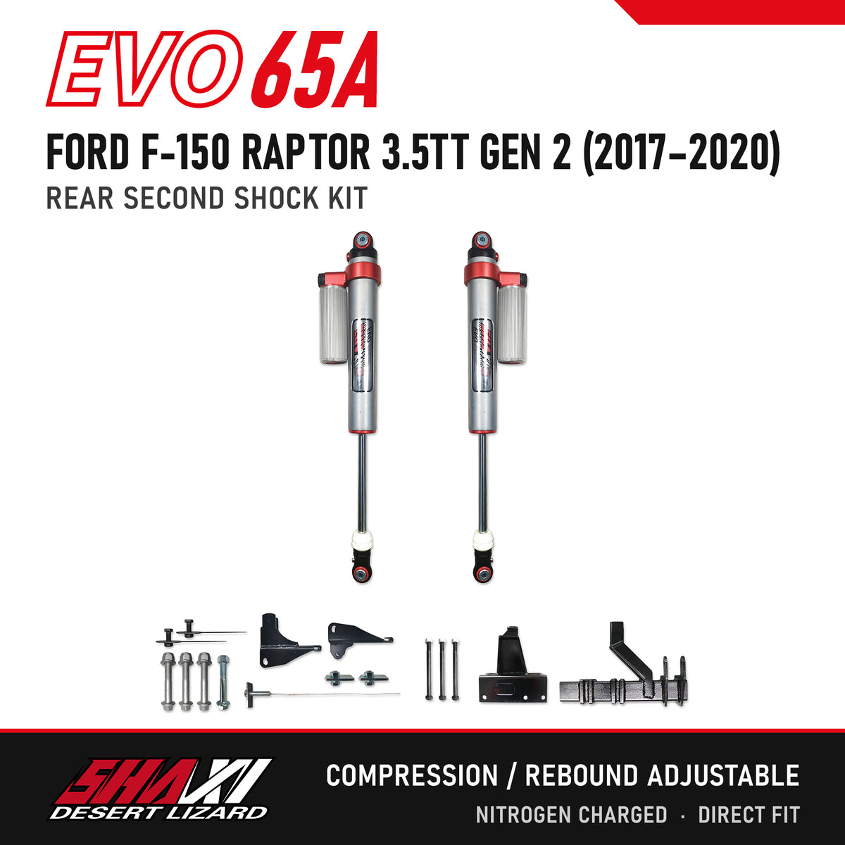 SHAXI EVO65A rear second shocks for Ford F-150 Raptor 3.5TT Gen 2 (2017–2020) – main image