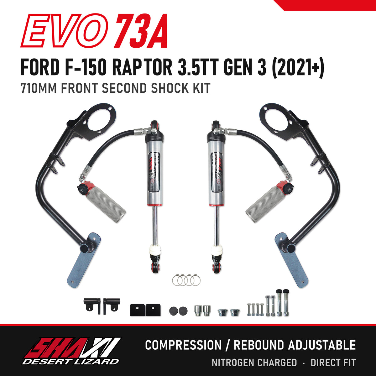 SHAXI EVO73A front second shocks for Ford F-150 Raptor 3.5TT Gen 3 (2021+) – main image
