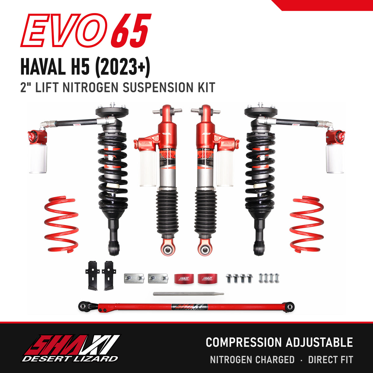 SHAXI EVO65 nitrogen suspension kit for Haval H5 (2023+) – main image