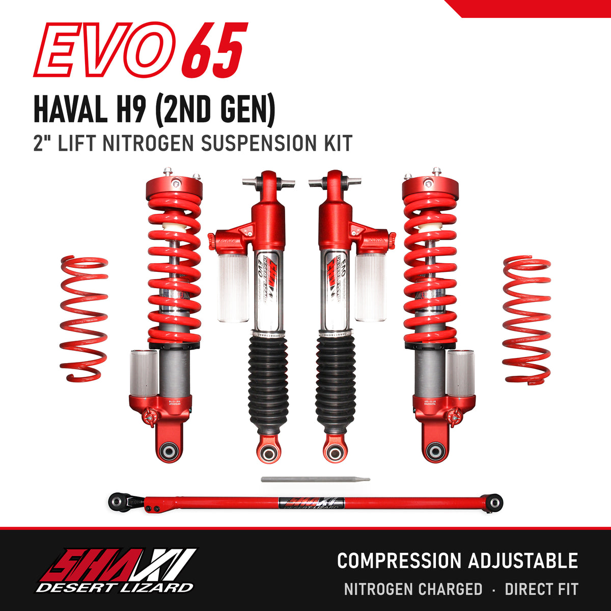 SHAXI EVO65 nitrogen suspension kit for Haval H9 (2nd Gen) – main image
