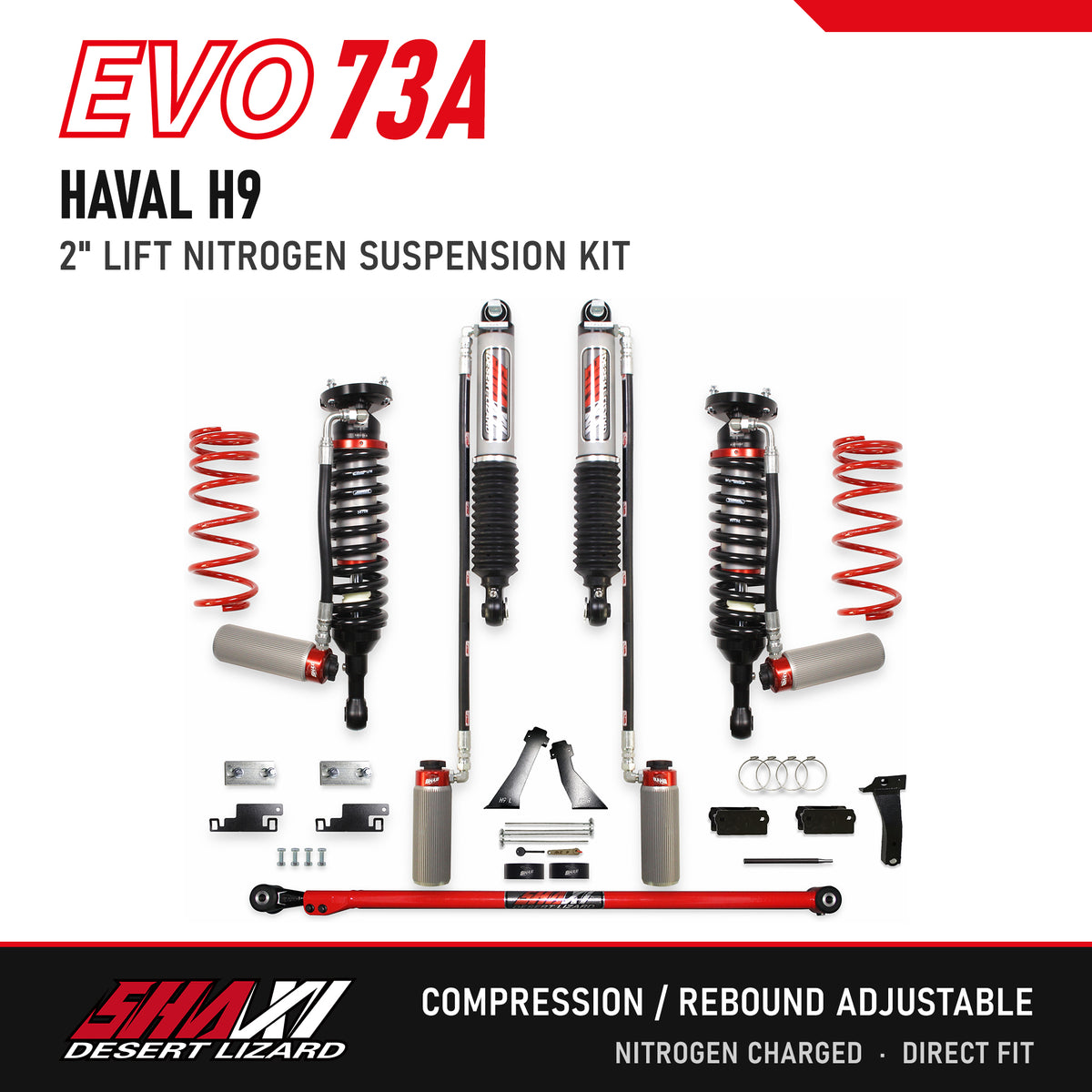 SHAXI EVO73A nitrogen suspension kit for Haval H9 – main image
