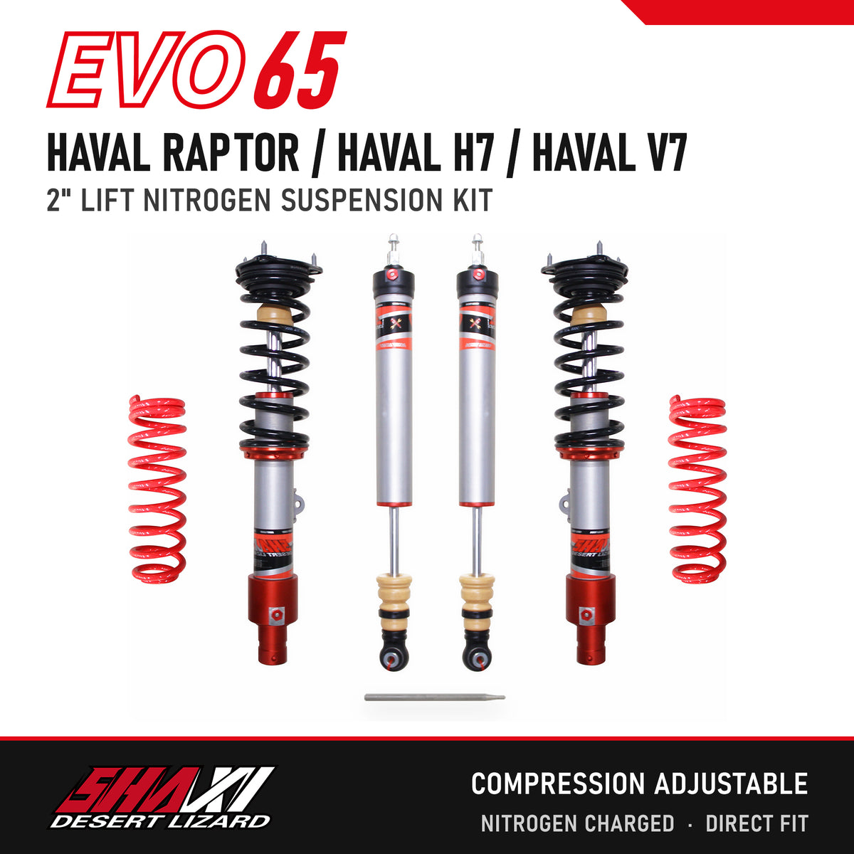 SHAXI EVO65 nitrogen suspension kit for Haval Raptor / Haval H7 / Haval V7 – main image