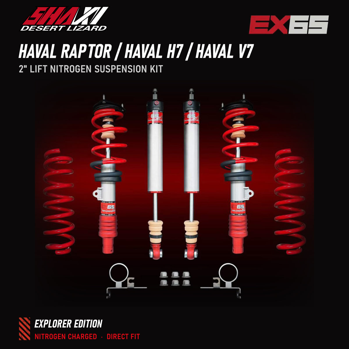 SHAXI EX65 nitrogen suspension kit for Haval Raptor / Haval H7 / Haval V7 – main image