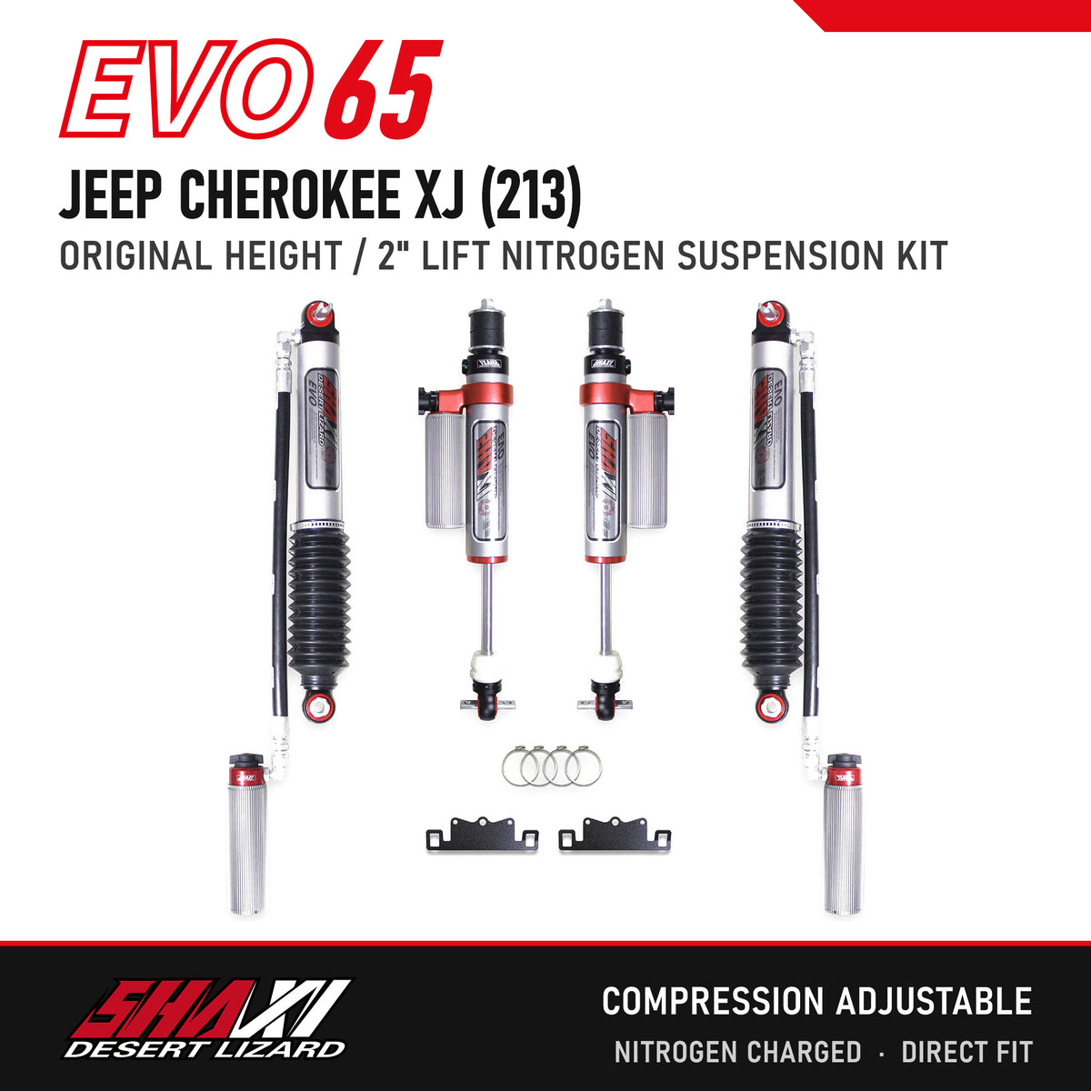 SHAXI EVO65 nitrogen suspension kit for Jeep Cherokee XJ (213) – main image