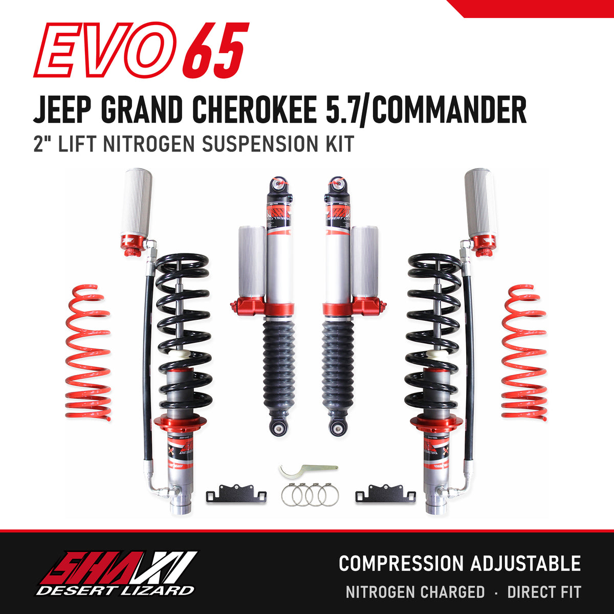 SHAXI EVO65 nitrogen suspension kit for Jeep Grand Cherokee 5.7/Commander – main image