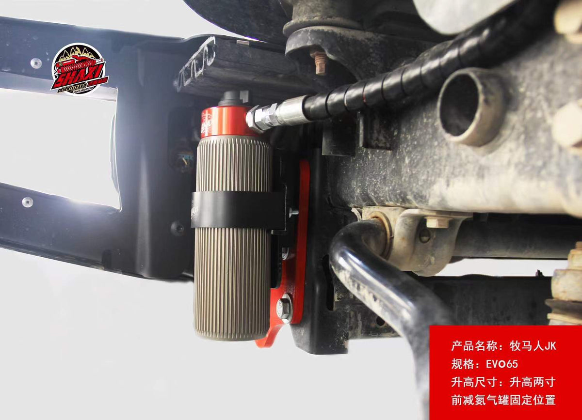 Jeep Wrangler JK with SHAXI EVO65 suspension kit installed – photo 2