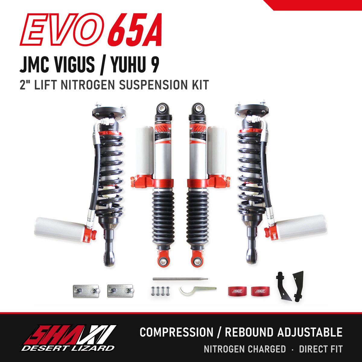 SHAXI EVO65A nitrogen suspension kit for JMC Vigus / Yuhu 9 – main image