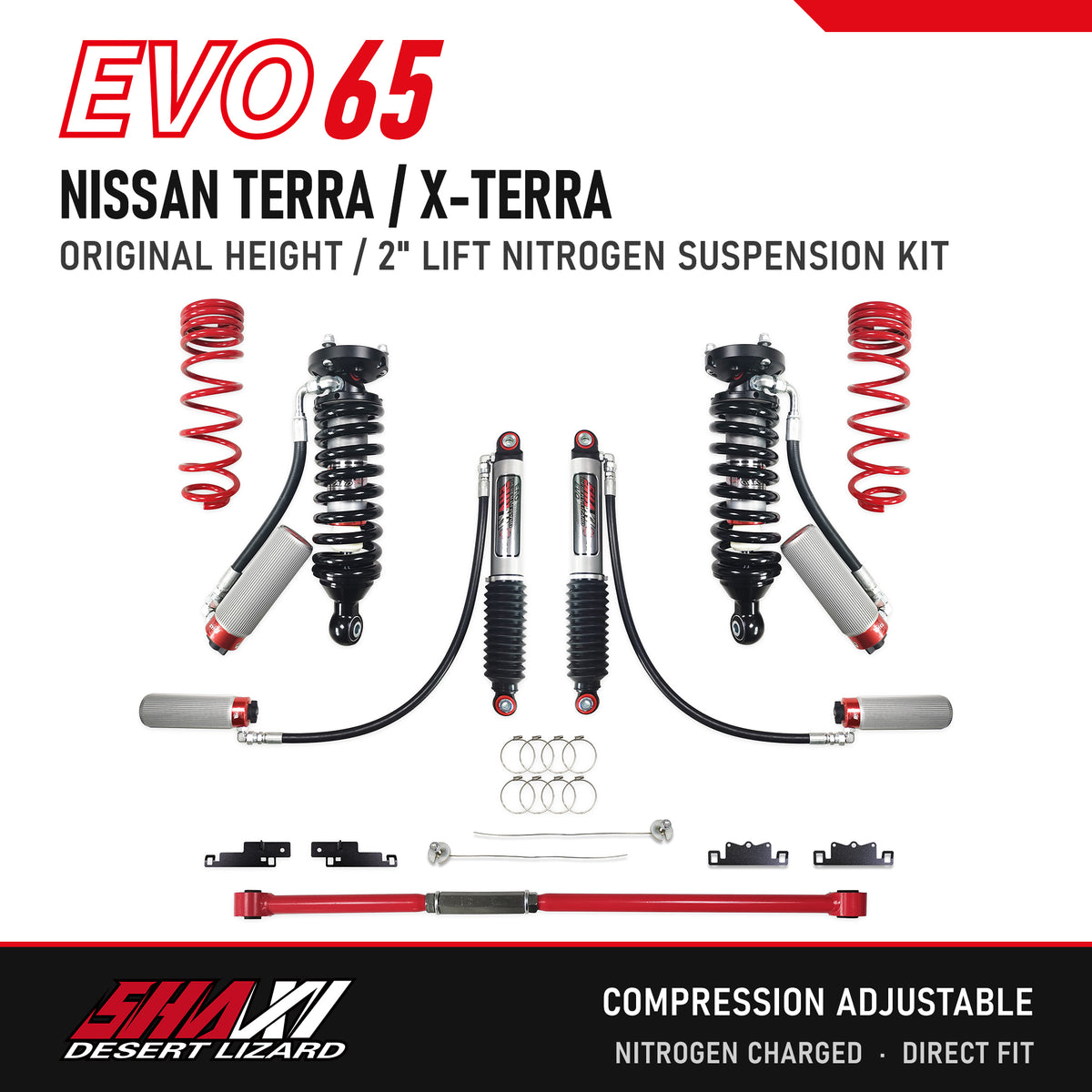 SHAXI EVO65 nitrogen suspension kit for Nissan Terra / X-Terra – main image