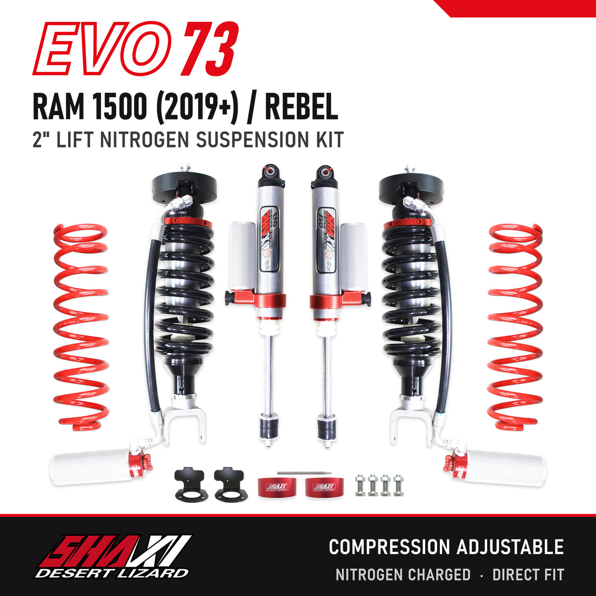 SHAXI EVO73 nitrogen suspension kit for Ram 1500 (2019+) / Rebel – main image
