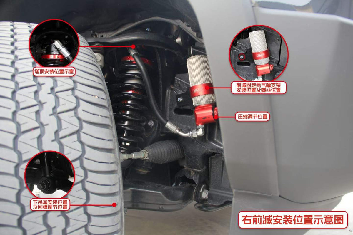 Toyota Land Cruiser Prado (New) with SHAXI EVO73P suspension kit installed – photo 2