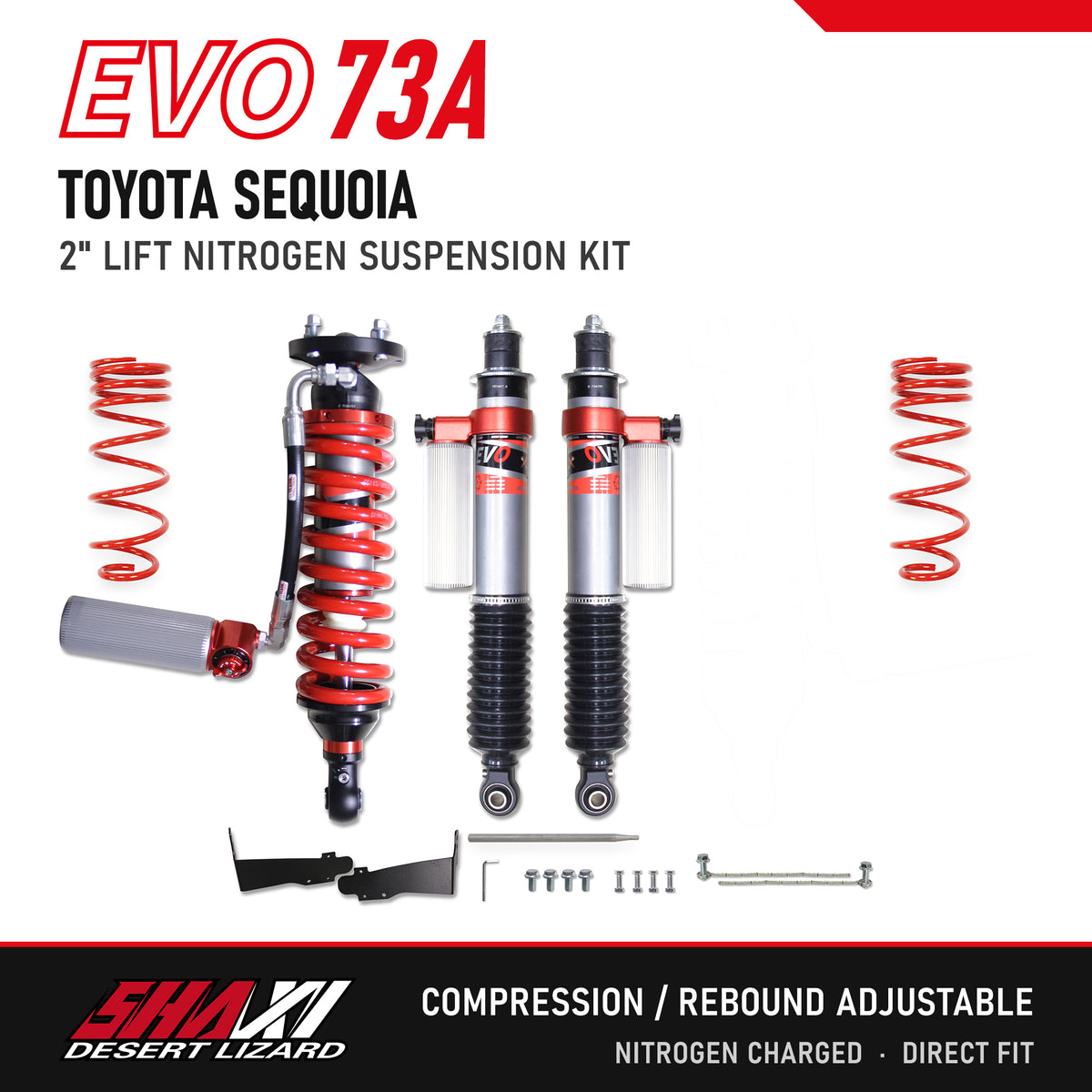 SHAXI EVO73A nitrogen suspension kit for Toyota Sequoia – main image