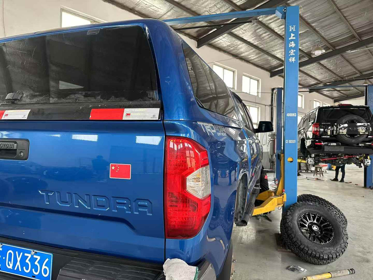 Toyota Tundra 5.7 with SHAXI EVO65 rear second shocks installed – photo 4