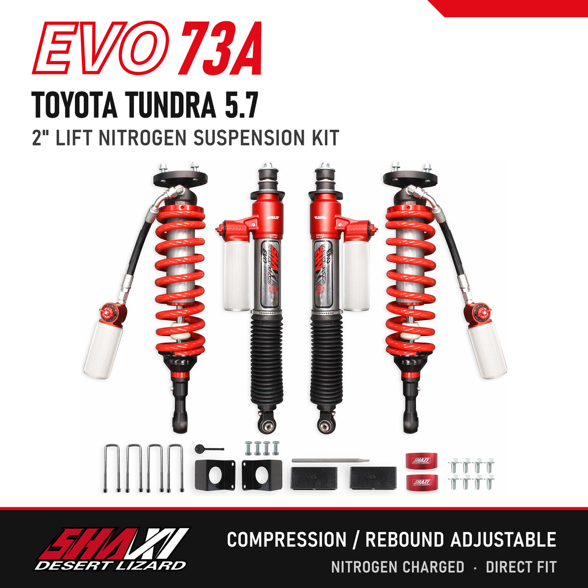 SHAXI EVO73A nitrogen suspension kit for Toyota Tundra 5.7 – main image